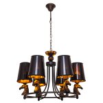 Подвесная люстра G71134/6BK BK+GD Gerhort