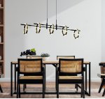 Потолочный светодиодный светильник G91061/4BK+GD Gerhort