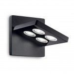 Светильник бра Ideal lux GARAGE AP4 SQUARE NERO (205878)