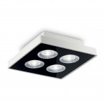 Потолочный светильник Ideal lux GARAGE PL4 SQUARE BIANCO (205786)