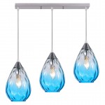 Светильник подвесной GAWAIBL03 PLG0090360E14BL металл,стекло 3*E14 60W