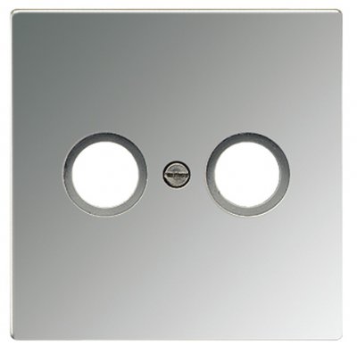 JUNG LS 990 Блестящий хром Накладка TV-FM розетки (GCR2990TV) JUNG LS 990 Блестящий хром Накладка TV-FM розетки (GCR2990TV)