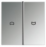 JUNG LS 990 Блестящий хром Клавиша 2-я жалюзийная (GCR2995P)