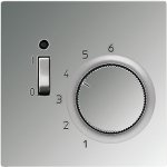 JUNG LS 990 Блестящий хром Накладка термостата комнатного с выключателем(механизм TR231U,TR241U)  (GCRTR231PL)