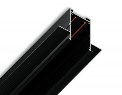 Шинопровод встраиваемый под ГКЛ 12,6мм Magnetic 220V IP20 2000*62.5*56 Ambrella GL1010 BK черный IP20 220V 2000*62.5*56