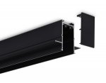 Шинопровод встраиваемый под ГКЛ 12,6мм Magnetic 220V IP20 2000*62.5*56 Ambrella GL1010 BK черный IP20 220V 2000*62.5*56