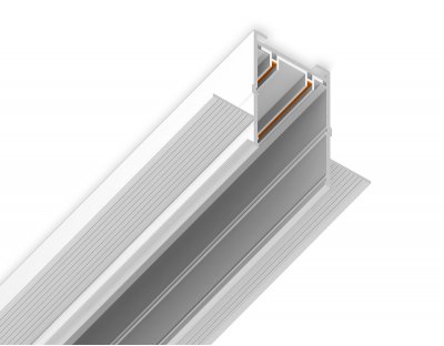 Шинопровод встраиваемый под ГКЛ 12,6мм Magnetic 220V IP20 3000*62.5*56 Ambrella GL1011 WH белый IP20 220V 3000*62.5*56