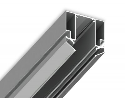 Корпус для накладного шинопровода в натяжной потолок Magnetic 220V 2000*61*61 Ambrella GL1013 AL алюминий корпус в натяжной потолок 2000*61*61