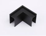 Коннектор угловой для накладного шинопровода Magnetic 220V Ambrella GL1032 BK черный коннектор угловой для накладного шинопровода Magnetic 220V 80*80*52