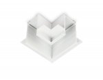 Коннектор угловой для встраиваемого шинопровода Magnetic 220V Ambrella GL1039 WH белый коннектор угловой для встраиваемого магнитного шинопровода Magnetic 220V 80*80*47