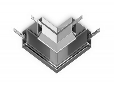 Коннектор угловой для корпуса в натяжной потолок Magnetic 220V Ambrella GL1043 BK черный коннектор угловой для корпуса в натяжной потолок Magnetic 220V 100*100*61