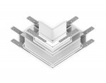 GL1045 WH белый коннектор угловой для шинопровода в натяжной потолок Magnetic 220V 100*100*51
