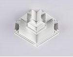 GL1045 WH белый коннектор угловой для шинопровода в натяжной потолок Magnetic 220V 100*100*51
