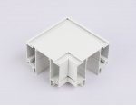 GL1045 WH белый коннектор угловой для шинопровода в натяжной потолок Magnetic 220V 100*100*51