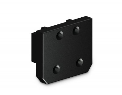 GL1062 BK черный заглушка демпферная для шинопровода в натяжной потолок Magnetic 220V 64.5*51*16 (2шт)