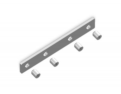 Соединитель прямой для корпуса в натяжной потолок (4шт) Ambrella GL1071 AL алюминий соединитель прямой для корпуса в натяжной потолок (4шт)