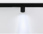 Управляемый светодиодный светильник для шинопровода Magnetic 220V диммируемый 3000-6400K Ambrella GL1242 BK черный IP20 7W 3000K-6400K 220V 24° D75*85 (Без ПДУ)