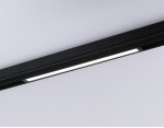 Управляемый светодиодный светильник для шинопровода Magnetic 220V диммируемый 3000-6400K Ambrella GL1282 BK черный IP20 18W 3000K-6400K 220V 120° 452*25*42 (Без ПДУ)