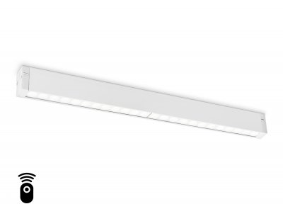 Управляемый светодиодный светильник для шинопровода Magnetic 220V диммируемый 3000-6400K Ambrella GL1313 WH белый IP20 24W 3000K-6400K 220V 24° 455*25*42 (Без ПДУ)