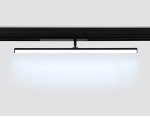 Управляемый светодиодный светильник для шинопровода Magnetic 220V диммируемый 3000-6400K Ambrella GL1361 BK черный IP20 12W 3000K-6400K 220V 120° 608*25*110 (Без ПДУ)