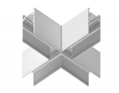 Коннектор X-образный для накладного шинопровода Magnetic Ambrella GL3375 GL Коннектор X-образный для накладного шинопровода Magnetic Ambrella GL3375 GL