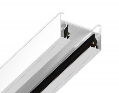 Шинопровод накладной однофазный Standard 220V 3m (ввод питания, 1 заглушка, крепление в комплекте) Ambrella GL7105 WH белый IP20 220V 3000*32.5*19.8