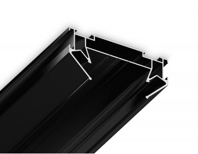 Корпус в натяжной потолок для накладного шинопровода Standard 220V Ambrella GL7132 BK черный корпус в натяжной потолок 3000*62*30