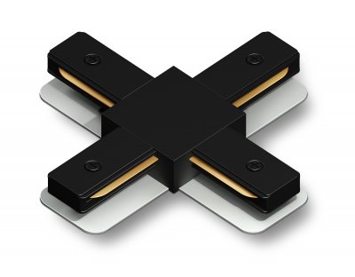 Коннектор Х-образный для однофазного шинопровода Standard 220V Ambrella GL7172 BK черный коннектор Х-образный для однофазного шинопровода Standard 220V 105*105*20