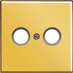 JUNG LS 990 Блеск золота Накладка TV-FM розетки (GO2990TV)