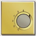 JUNG LS 990 Блеск золота Накладка термостата комнатного(механизм TR236U,TR246U)  (GOTR236PL)