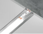 Алюминиевый профиль встраиваемый 21.5*6.8 для светодиодной ленты до 11мм Ambrella GP1001AL GP