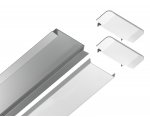 Алюминиевый профиль встраиваемый 30.6*6 для светодиодной ленты до 19,8мм Ambrella GP1100AL GP