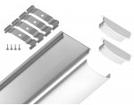 Алюминиевый профиль накладной 18*4 для светодиодной ленты до 15мм Ambrella GP1500AL GP