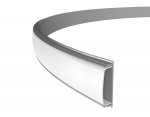 Алюминиевый профиль накладной гибкий 18*4 для светодиодной ленты до 15мм Ambrella GP1600AL GP