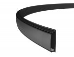 Алюминиевый профиль накладной гибкий 18*4 для светодиодной ленты до 15мм Ambrella GP1600BK/BK GP