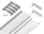 Алюминиевый профиль накладной гибкий 18*4 для светодиодной ленты до 15мм Ambrella GP1600WH GP