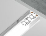 Алюминиевый профиль накладной 15.5*6 для светодиодной ленты до 11мм Ambrella GP1700WH GP