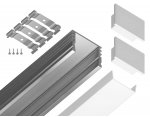 Алюминиевый профиль накладной 18*4 для светодиодной ленты до 15мм Ambrella GP1750AL GP