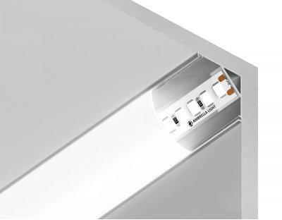 Алюминиевый профиль угловой круглый 15.7*15.7 для светодиодной ленты до 9,78мм Ambrella GP2100AL GP