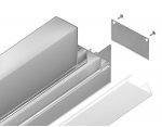 Алюминиевый профиль для натяжного потолка 51.27*34 для светодиодной ленты до 12мм Ambrella GP4050AL GP