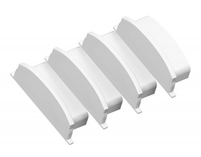 Заглушка для накладного алюминиевого профиля GP1500 (комплект 4шт) Ambrella GP8180 GP Заглушка для накладного алюминиевого профиля GP1500 (комплект 4шт) Ambrella GP8180 GP