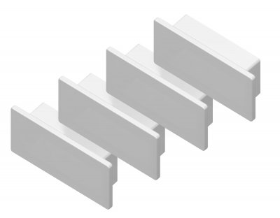 Заглушка для накладного алюминиевого профиля GP2001 (комплект 4шт) Ambrella GP8400 GP