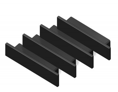 Заглушка для накладного алюминиевого профиля GP1800 (комплект 4шт) Ambrella GP8451 GP