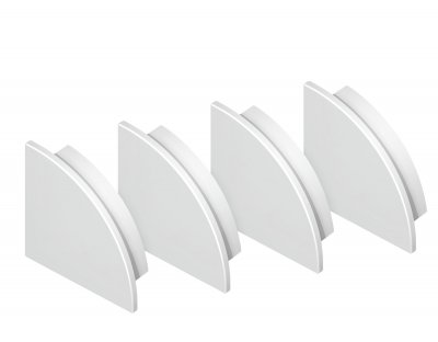 Заглушка для углового круглого алюминиевого профиля GP2100 (комплект 4шт) Ambrella GP8460 GP