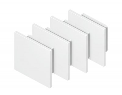 Заглушка для углового квадратного алюминиевого профиля GP2150 (комплект 4шт) Ambrella GP8461 GP