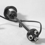 Торшер на треноге с черным абажуром Lussole GRLSP-0501