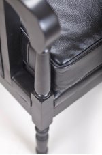 Классическое кресло Colin Black Leather MAK interior GS-9016-GL Черный