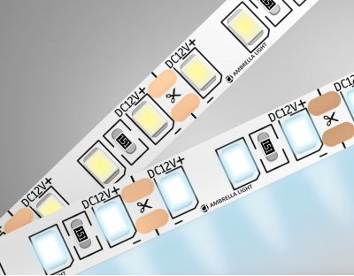 Светодиодная лента Ambrella Light GS1103 2835 120Led /9.6W m/ 12V IP20 6500K 5m/кратность резки 25mm Ambrella GS1103 GS Светодиодная лента Ambrella Light GS1103 2835 120Led /9.6W m/ 12V IP20 6500K 5m/кратность резки 25mm Ambrella GS1103 GS