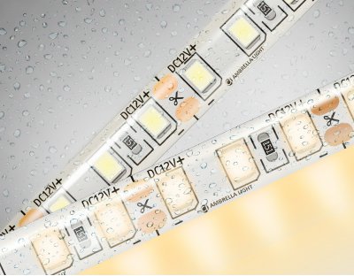 Светодиодная лента Ambrella Light GS1201 2835 120Led /9.6W m/ 12V IP65 3000K 5m/кратность резки 25mm Ambrella GS1201 GS