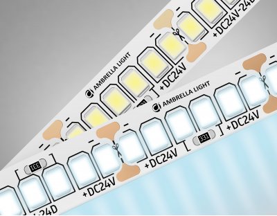 Светодиодная лента Ambrella Light GS3403 2835 240Led /20W m/ 24V IP20 6500K 5m Ambrella GS3403 GS